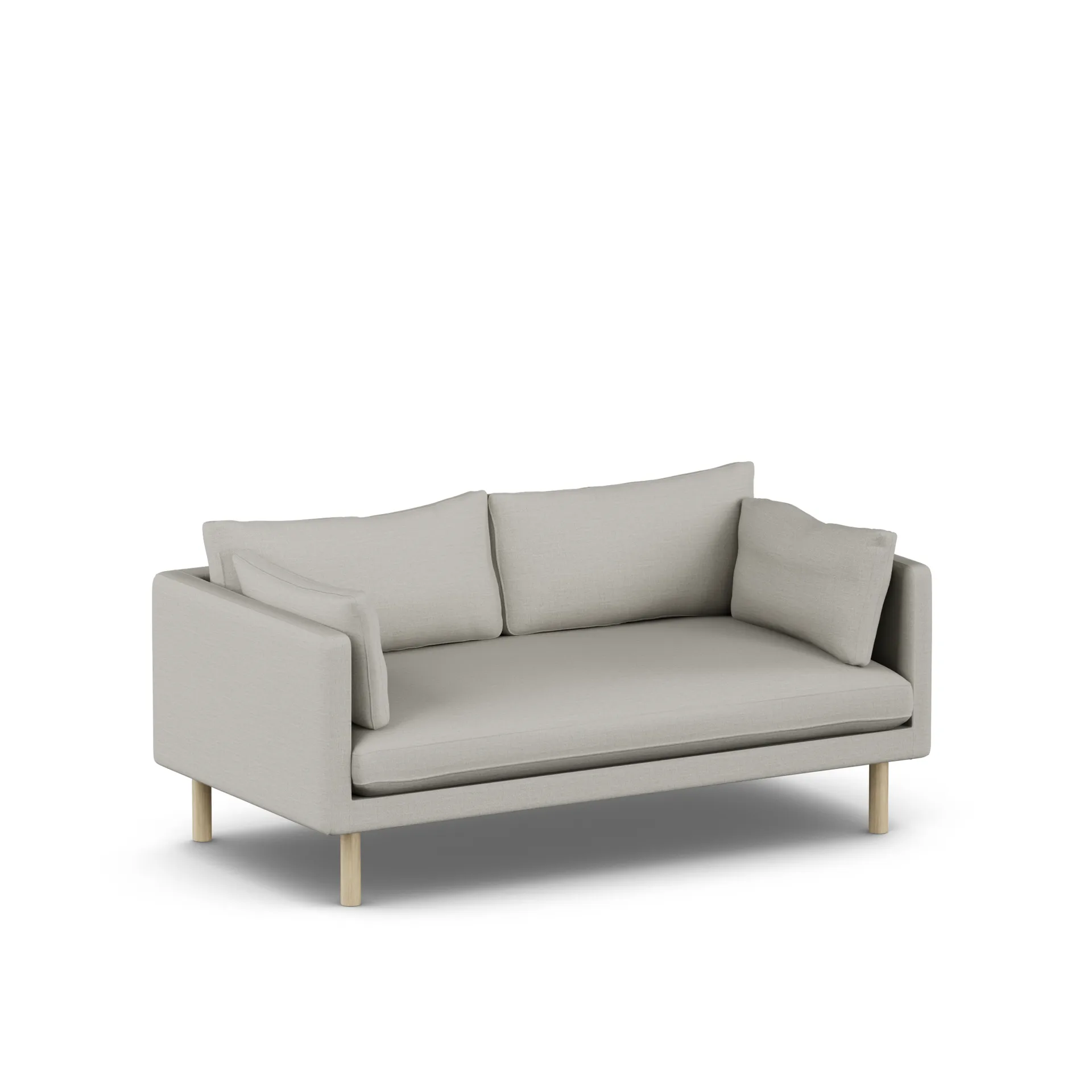 Linnevik sofa, Same Grey 6673-hvidolieret eg, 2-pers. 1898