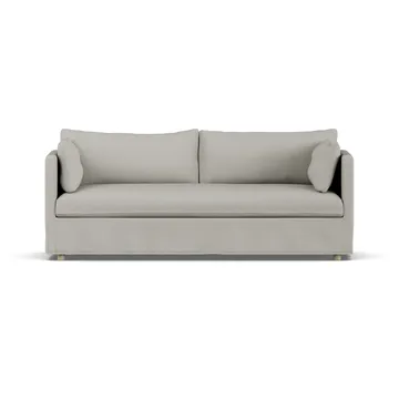 Linnevik sofa - Same Grey 6673-hvidolieret eg, 3-pers., med skørt - 1898