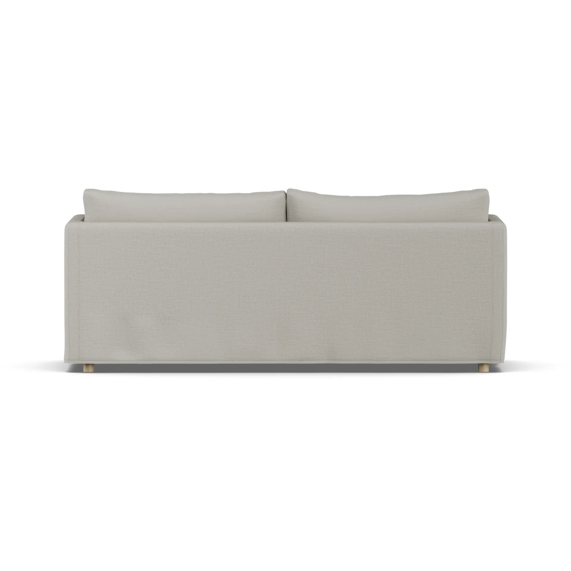 Linnevik sofa, Same Grey 6673-hvidolieret eg, 3-pers., med skørt 1898