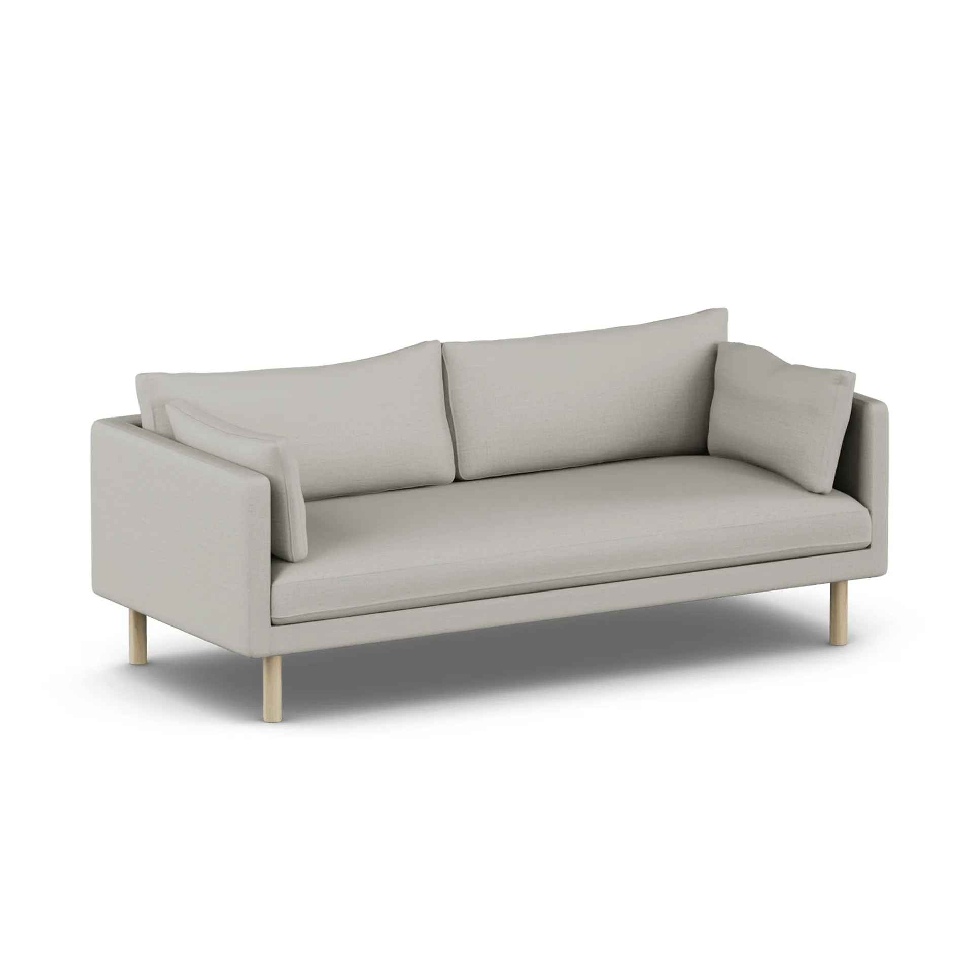 Linnevik sofa, Same Grey 6673-hvidolieret eg, 3-pers., uden skørt 1898
