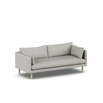 Linnevik sofa - Same Grey 6673-hvidolieret eg, 3-pers. - 1898