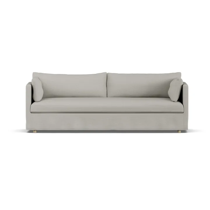 Linnevik sofa - Same Grey 6673-hvidolieret eg, 4-pers., med skørt - 1898