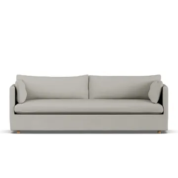 Linnevik sofa - Same Grey 6673-hvidolieret eg, 4-pers., med skørt - 1898