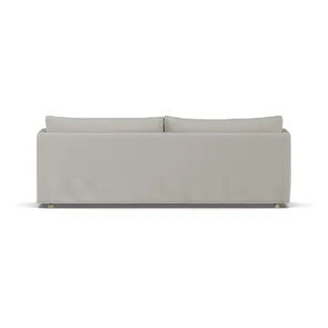 Linnevik sofa - Same Grey 6673-hvidolieret eg, 4-pers., med skørt - 1898