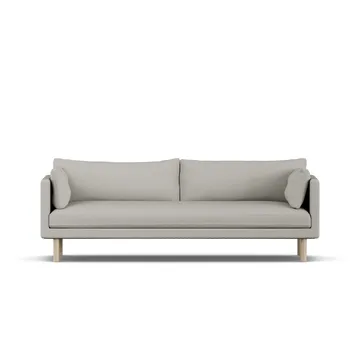 Linnevik sofa - Same Grey 6673-hvidolieret eg, 4-pers., uden skørt - 1898