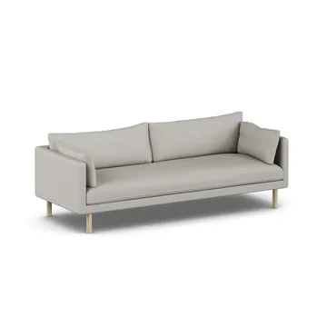 Linnevik sofa - Same Grey 6673-hvidolieret eg, 4-pers., uden skørt - 1898