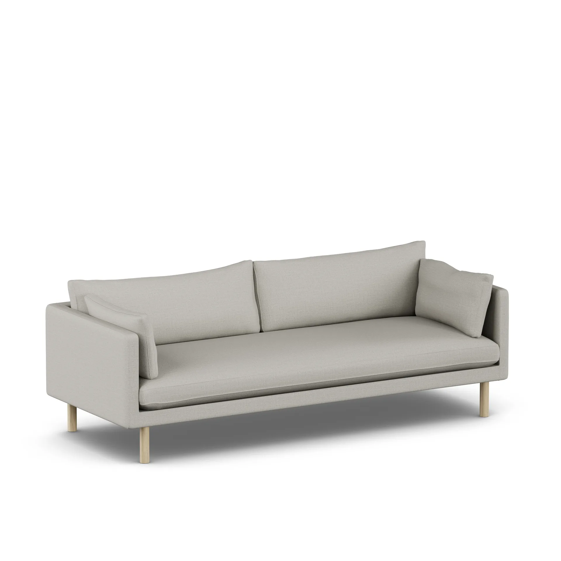 Linnevik sofa, Same Grey 6673-hvidolieret eg, 4-pers. 1898