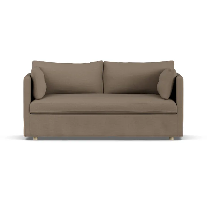 Linnevik sofa - Same Mole 6674-hvidolieret eg, 2-pers., med skørt - 1898