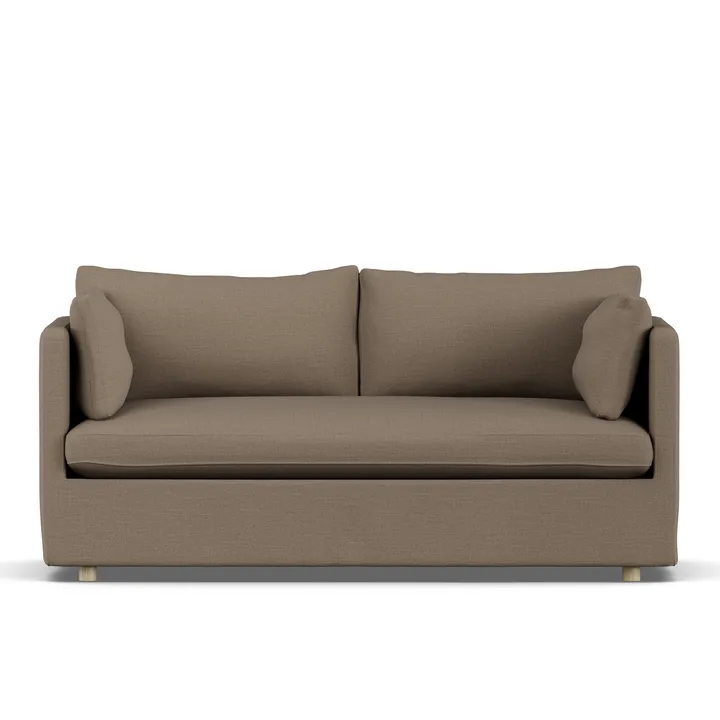 Linnevik sofa - Same Mole 6674-hvidolieret eg, 2-pers., med skørt - 1898