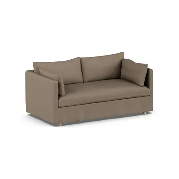 Linnevik sofa - Same Mole 6674-hvidolieret eg, 2-pers., med skørt - 1898