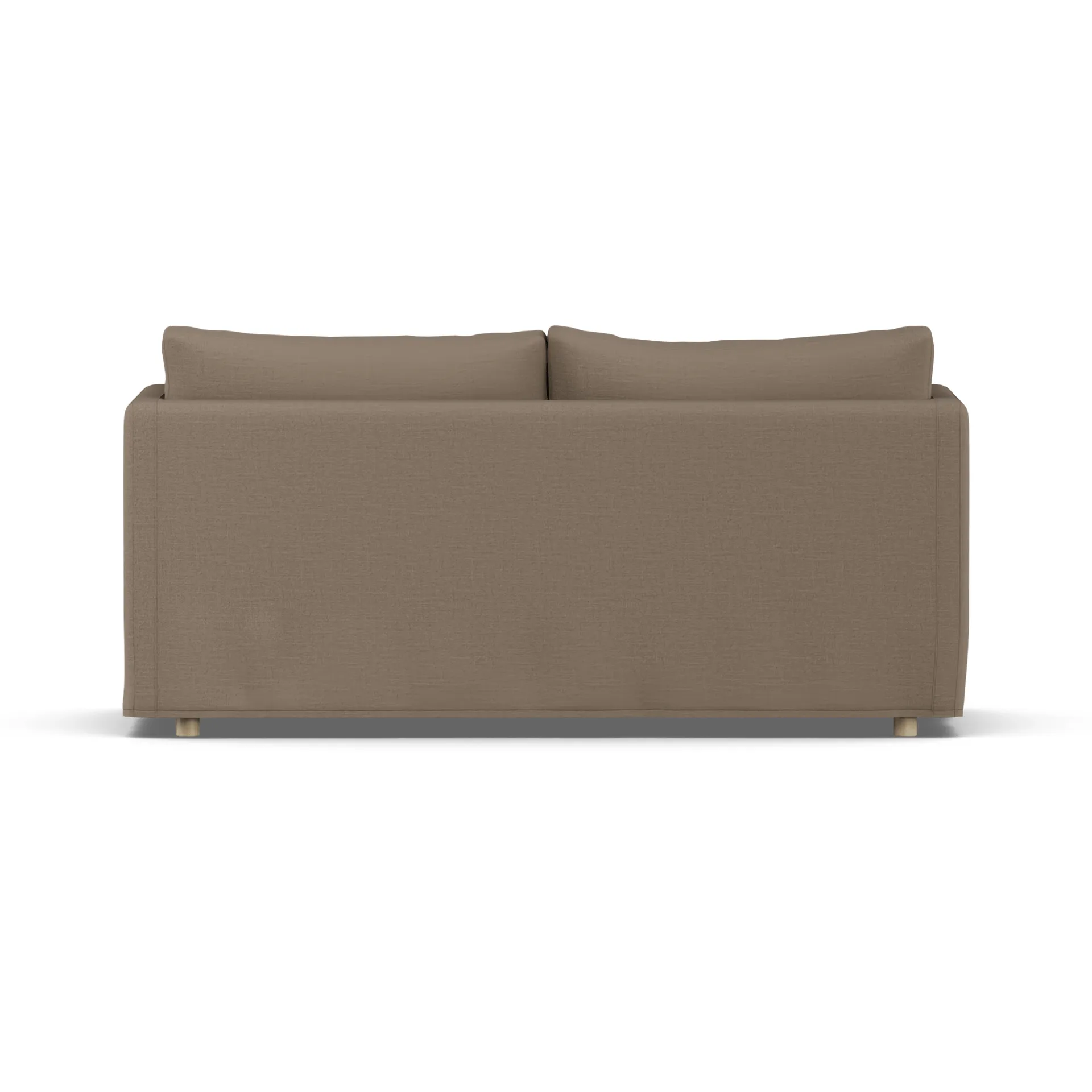 Linnevik sofa, Same Mole 6674-hvidolieret eg, 2-pers., med skørt 1898