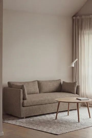 Linnevik sofa - Same Mole 6674-hvidolieret eg, 2-pers., med skørt - 1898