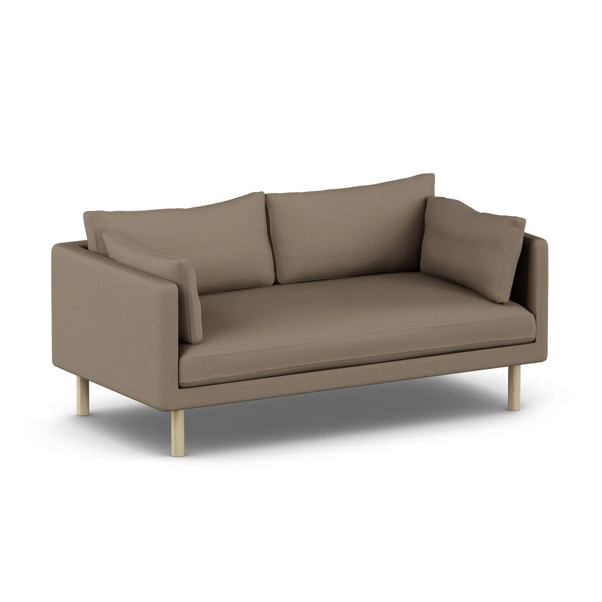 Linnevik sofa, Same Mole 6674-hvidolieret eg, 2-pers., uden skørt 1898