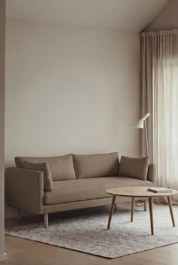 Linnevik sofa - Same Mole 6674-hvidolieret eg, 2-pers., uden skørt - 1898
