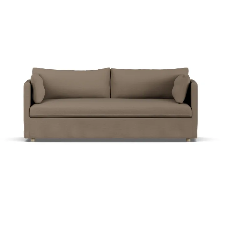 Linnevik sofa - Same Mole 6674-hvidolieret eg, 3-pers., med skørt - 1898