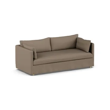 Linnevik sofa - Same Mole 6674-hvidolieret eg, 3-pers., med skørt - 1898