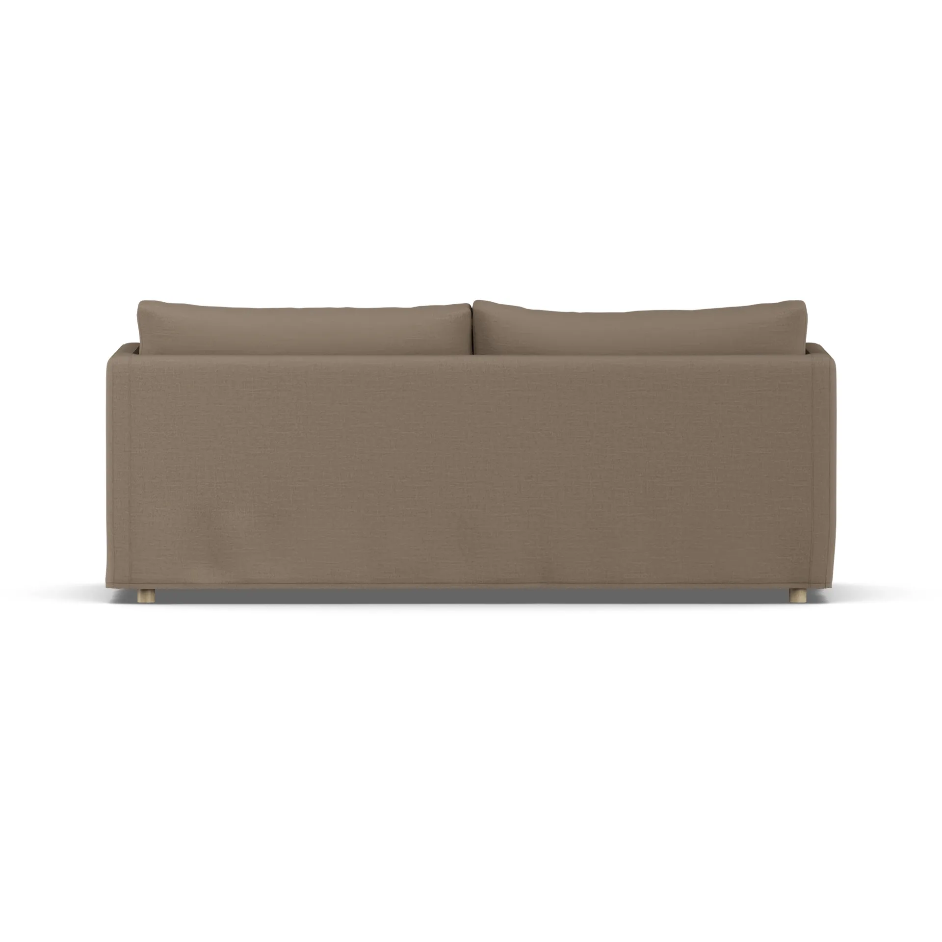 Linnevik sofa, Same Mole 6674-hvidolieret eg, 3-pers., med skørt 1898