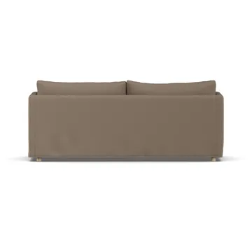 Linnevik sofa - Same Mole 6674-hvidolieret eg, 3-pers., med skørt - 1898