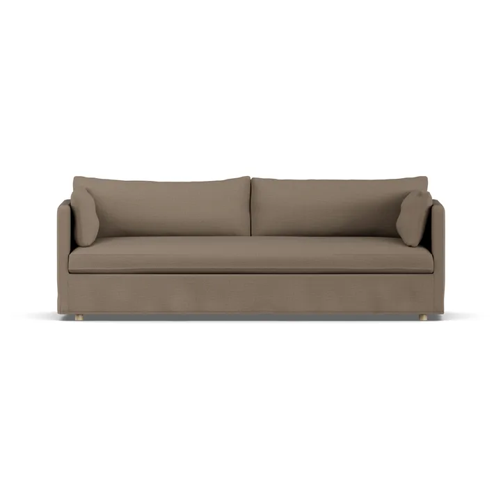 Linnevik sofa - Same Mole 6674-hvidolieret eg, 4-pers., med skørt - 1898