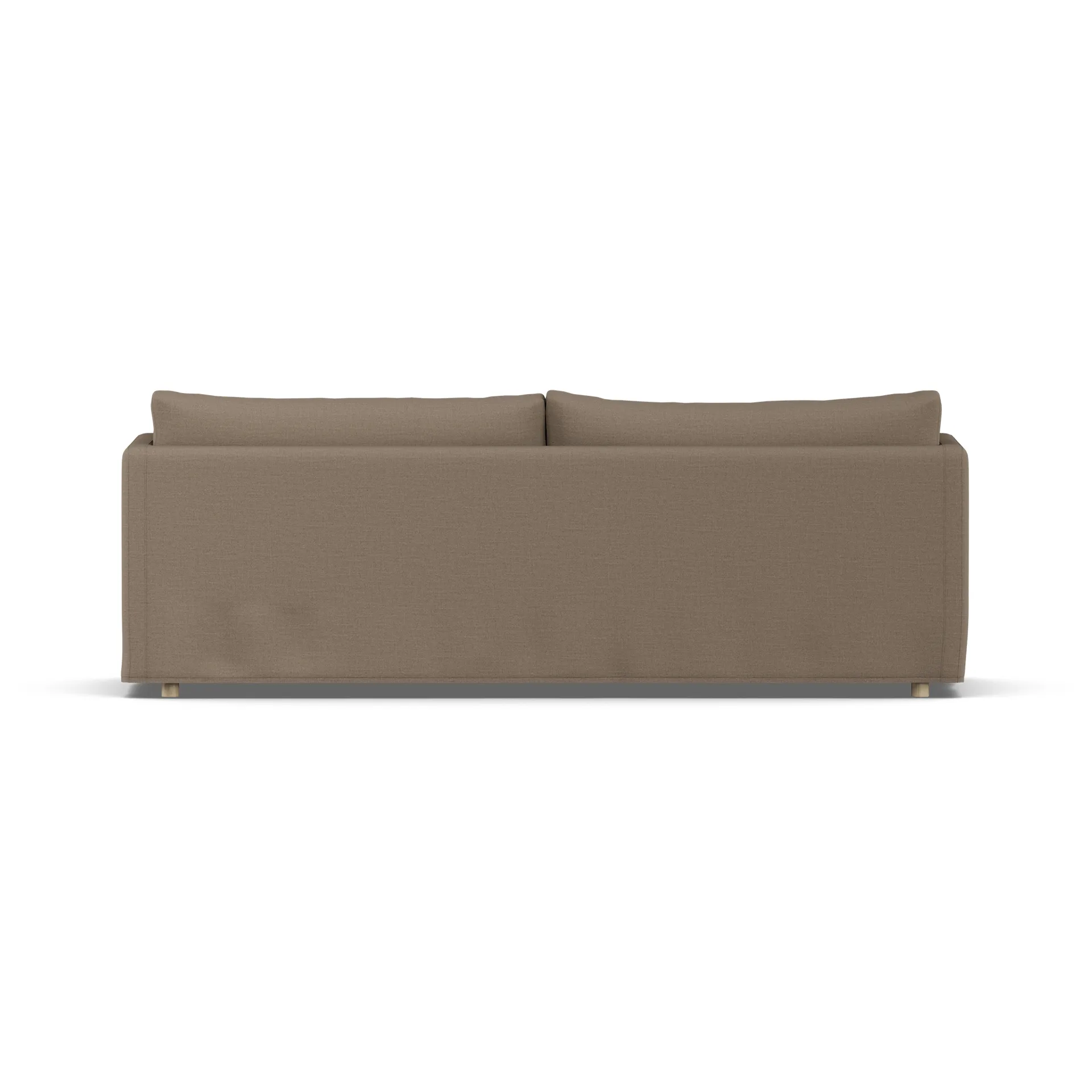 Linnevik sofa, Same Mole 6674-hvidolieret eg, 4-pers., med skørt 1898