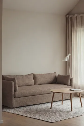 Linnevik sofa - Same Mole 6674-hvidolieret eg, 4-pers., med skørt - 1898