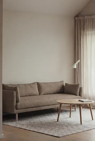 Linnevik sofa - Same Mole 6674-hvidolieret eg, 4-pers., uden skørt - 1898