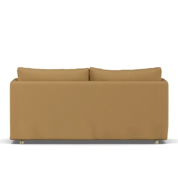 Linnevik sofa - Same Ochre 6676-hvidolieret eg, 2-pers., med skørt - 1898