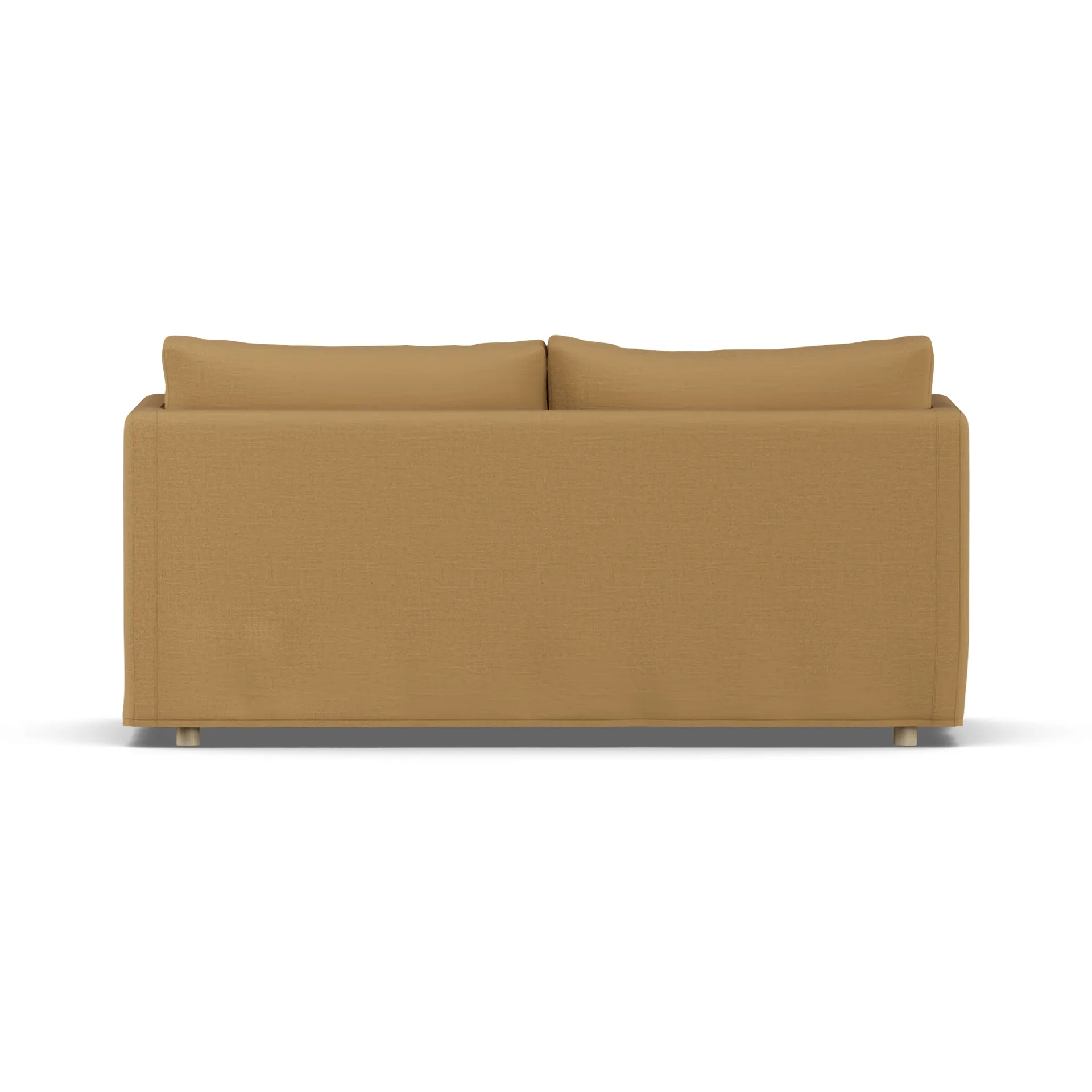 Linnevik sofa, Same Ochre 6676-hvidolieret eg, 2-pers., med skørt 1898