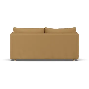 Linnevik sofa - Same Ochre 6676-hvidolieret eg, 2-pers., med skørt - 1898