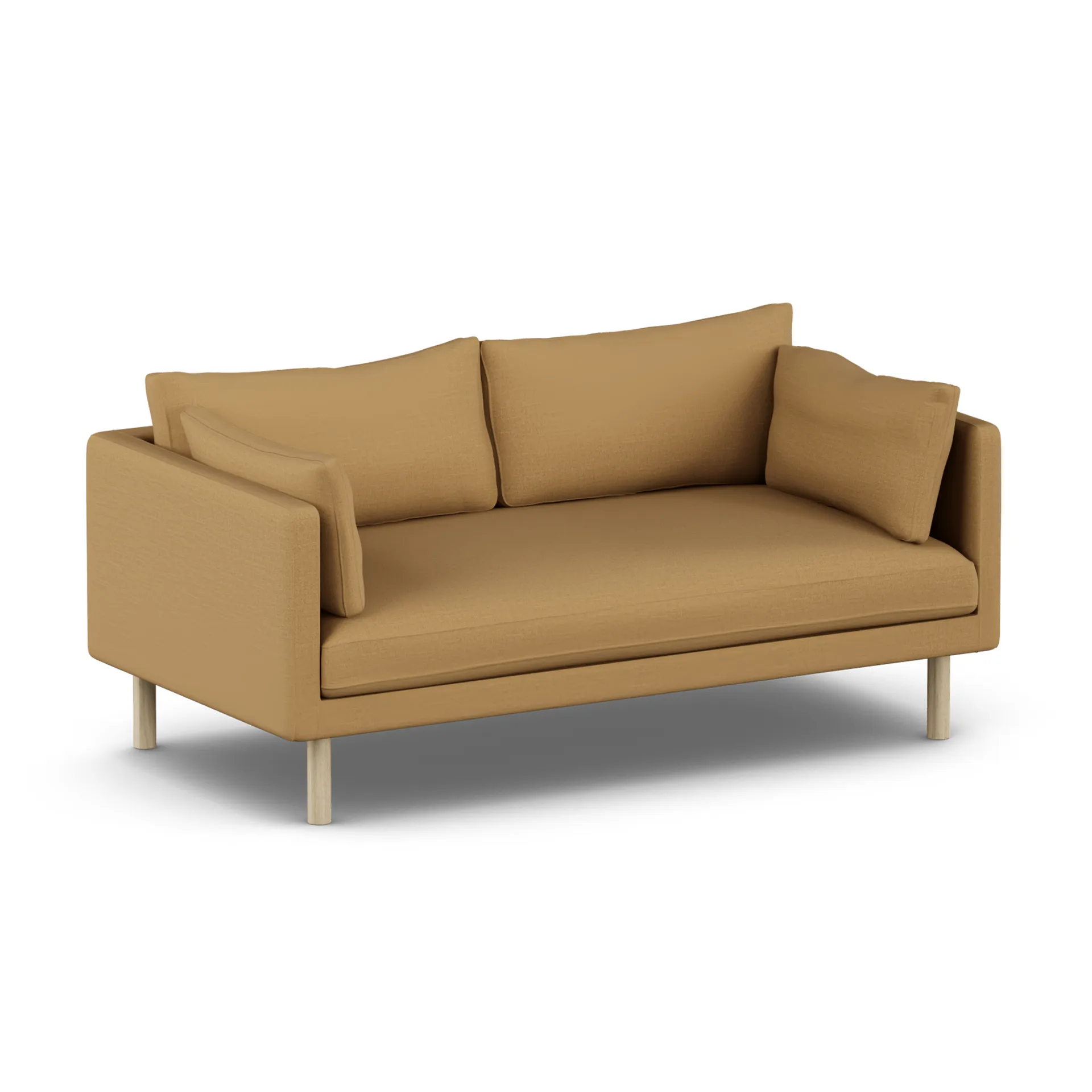 Linnevik sofa, Same Ochre 6676-hvidolieret eg, 2-pers., uden skørt 1898