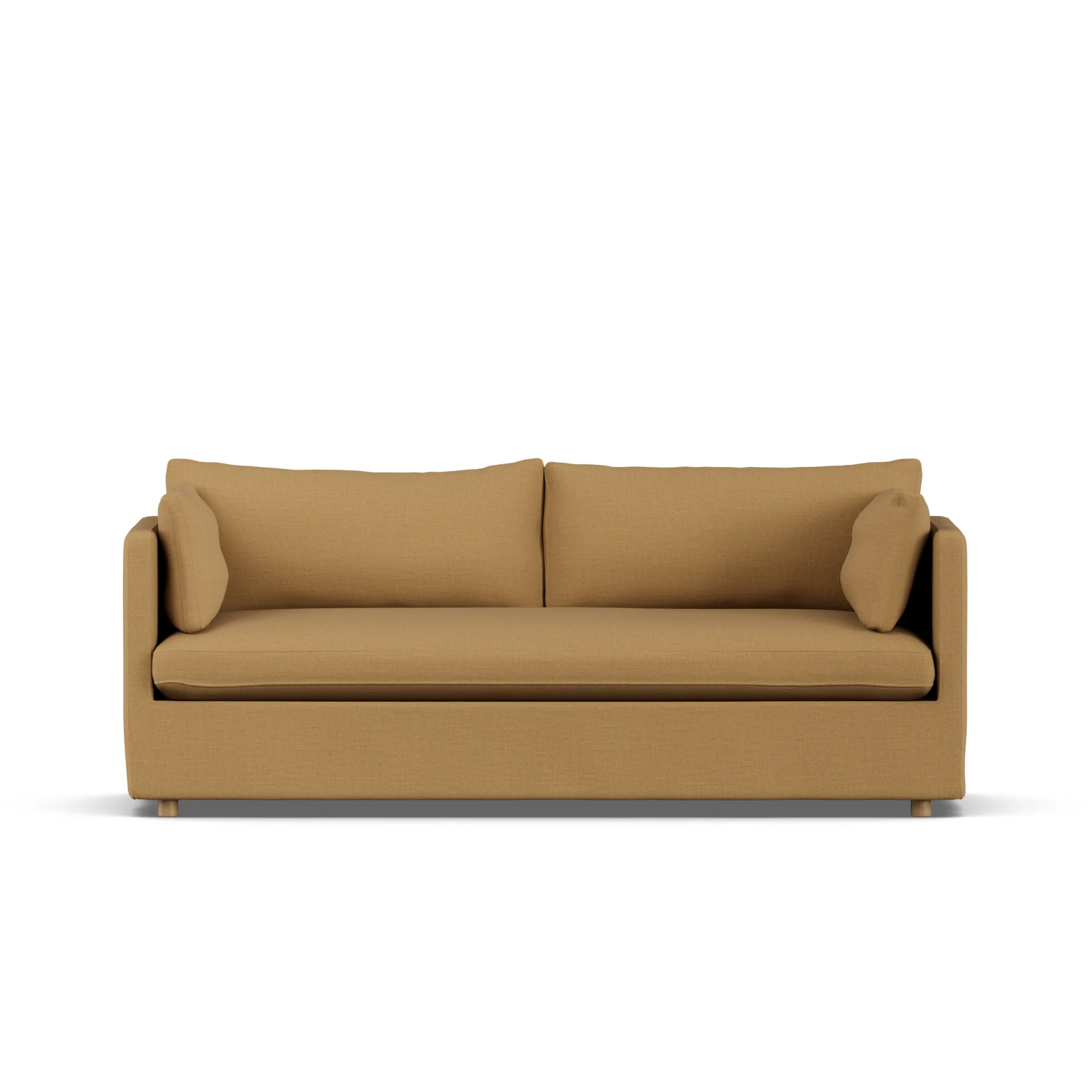 Linnevik sofa, Same Ochre 6676-hvidolieret eg, 3-pers., med skørt 1898