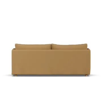 Linnevik sofa - Same Ochre 6676-hvidolieret eg, 3-pers., med skørt - 1898
