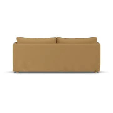 Linnevik sofa - Same Ochre 6676-hvidolieret eg, 3-pers., med skørt - 1898