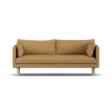 Linnevik sofa - Same Ochre 6676-hvidolieret eg, 3-pers., uden skørt - 1898