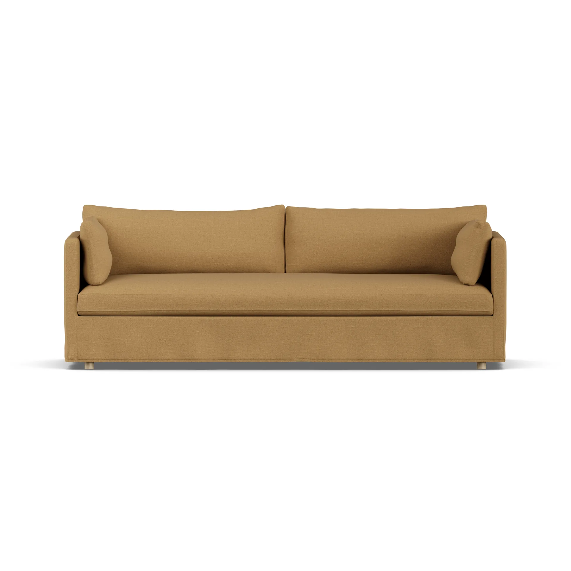 Linnevik sofa, Same Ochre 6676-hvidolieret eg, 4-pers., med skørt 1898
