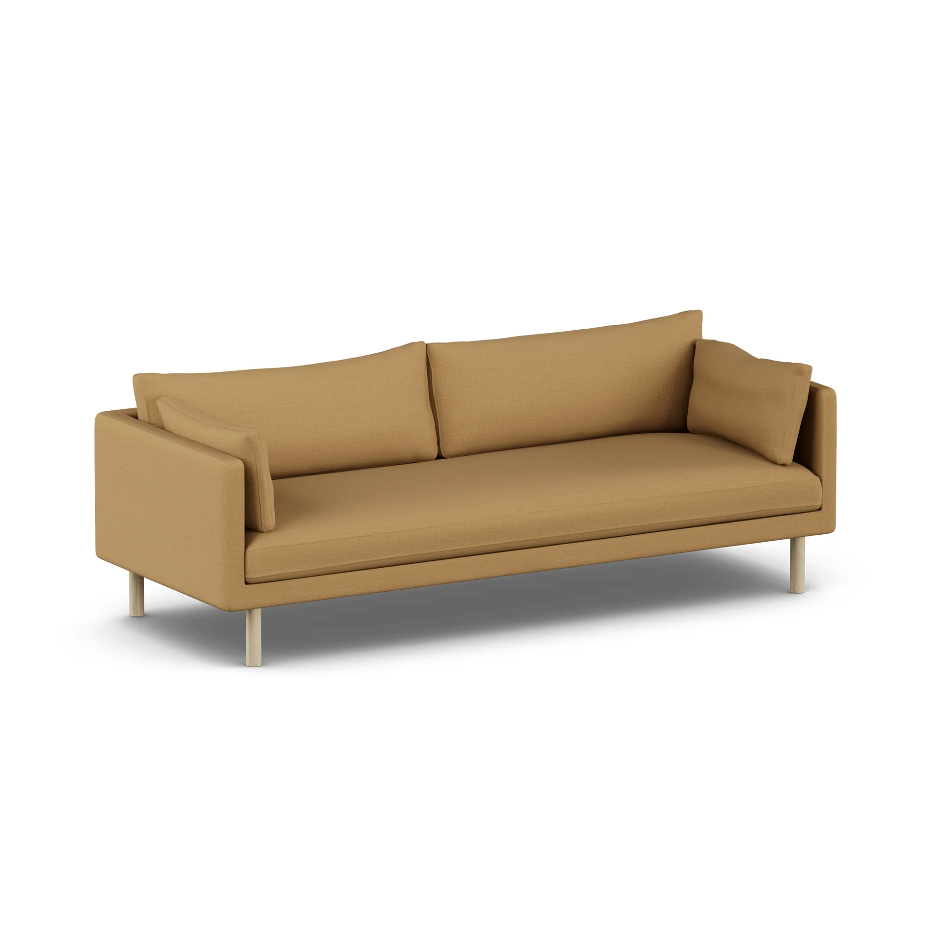 Linnevik sofa, Same Ochre 6676-hvidolieret eg, 4-pers., uden skørt 1898