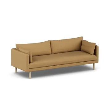 Linnevik sofa - Same Ochre 6676-hvidolieret eg, 4-pers., uden skørt - 1898