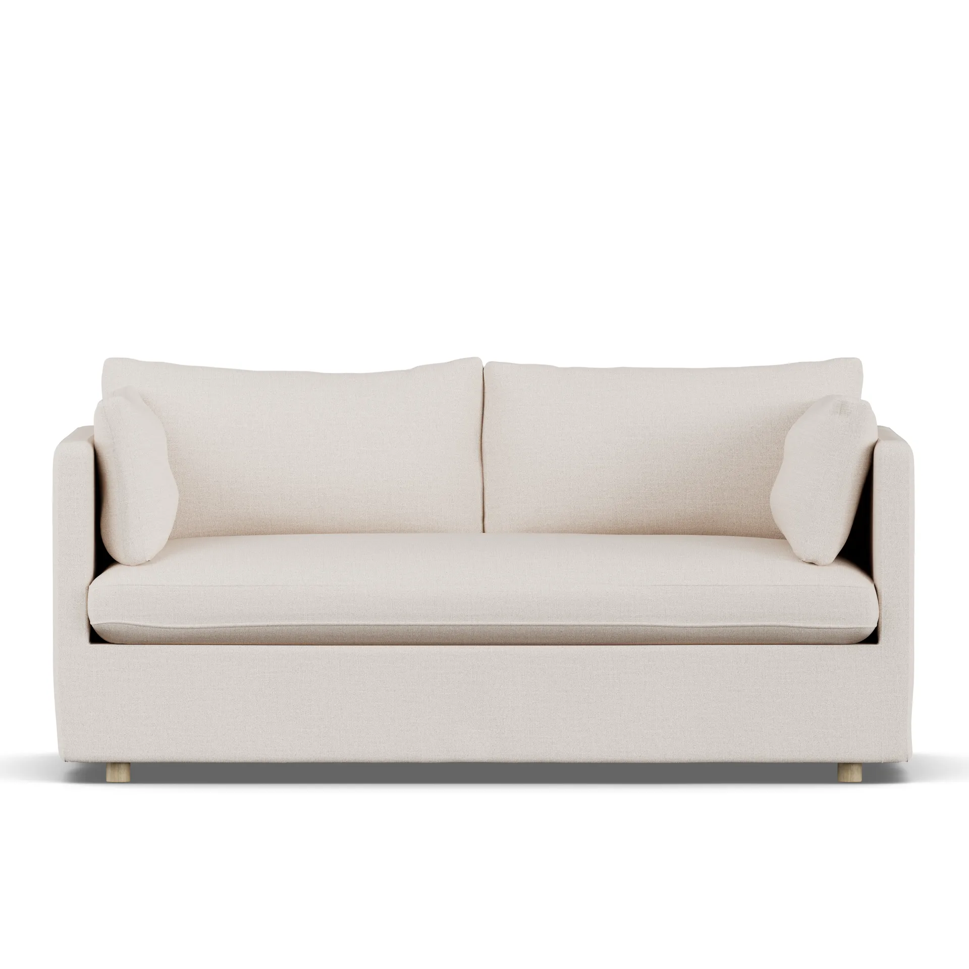 Linnevik sofa, Same Off White 6671-hvidolieret eg, 2-pers., med skørt 1898