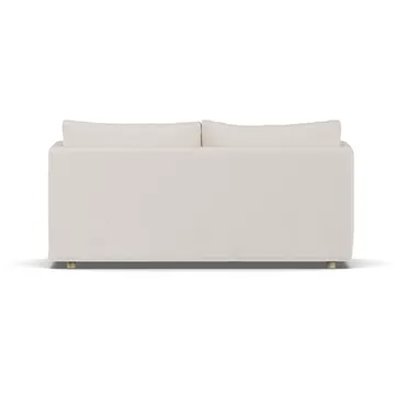 Linnevik sofa - Same Off White 6671-hvidolieret eg, 2-pers., med skørt - 1898