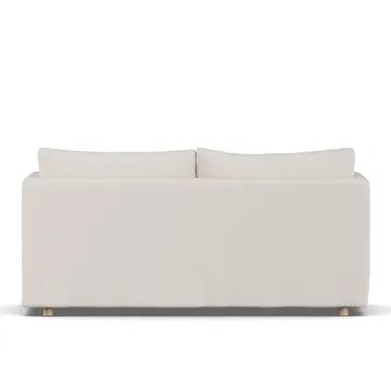 Linnevik sofa - Same Off White 6671-hvidolieret eg, 2-pers., med skørt - 1898