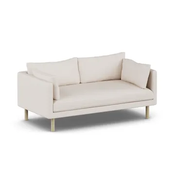 Linnevik sofa - Same Off White 6671-hvidolieret eg, 2-pers., uden skørt - 1898