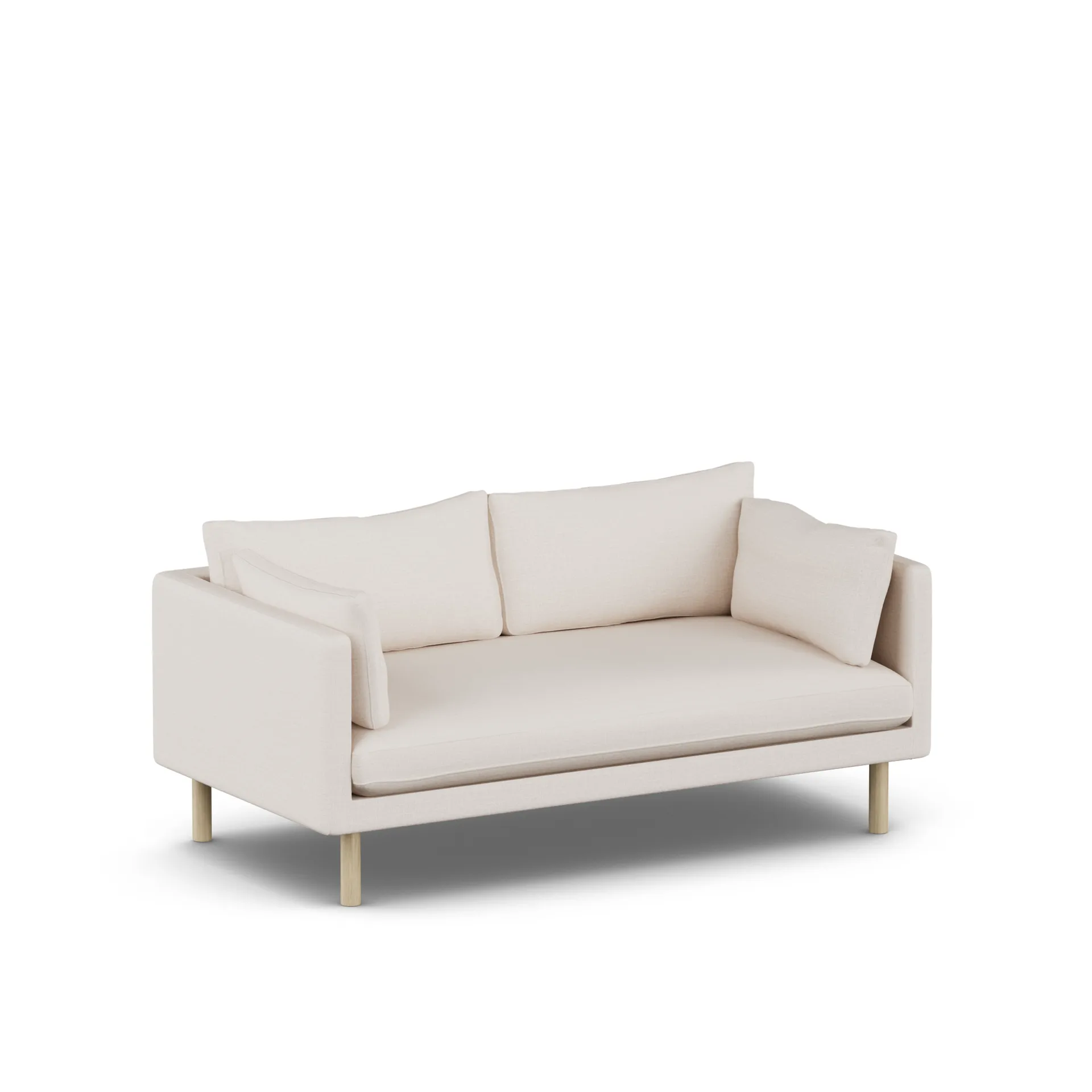Linnevik sofa, Same Off White 6671-hvidolieret eg, 2-pers. 1898