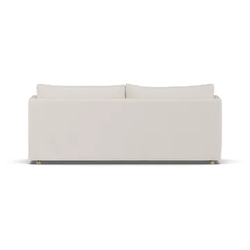 Linnevik sofa - Same Off White 6671-hvidolieret eg, 3-pers., med skørt - 1898