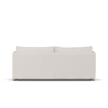 Linnevik sofa - Same Off White 6671-hvidolieret eg, 3-pers., med skørt - 1898