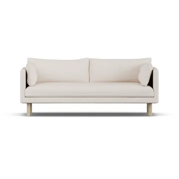 Linnevik sofa - Same Off White 6671-hvidolieret eg, 3-pers., uden skørt - 1898