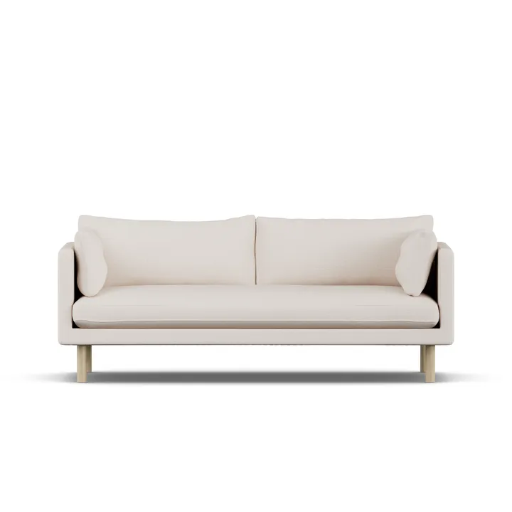 Linnevik sofa - Same Off White 6671-hvidolieret eg, 3-pers. - 1898