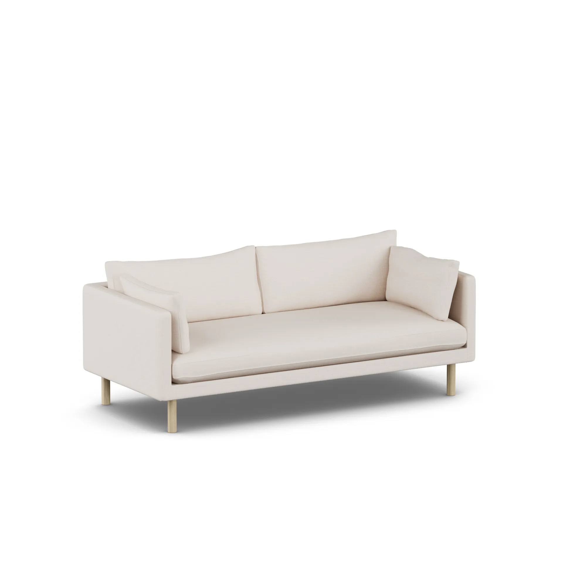 Linnevik sofa, Same Off White 6671-hvidolieret eg, 3-pers. 1898