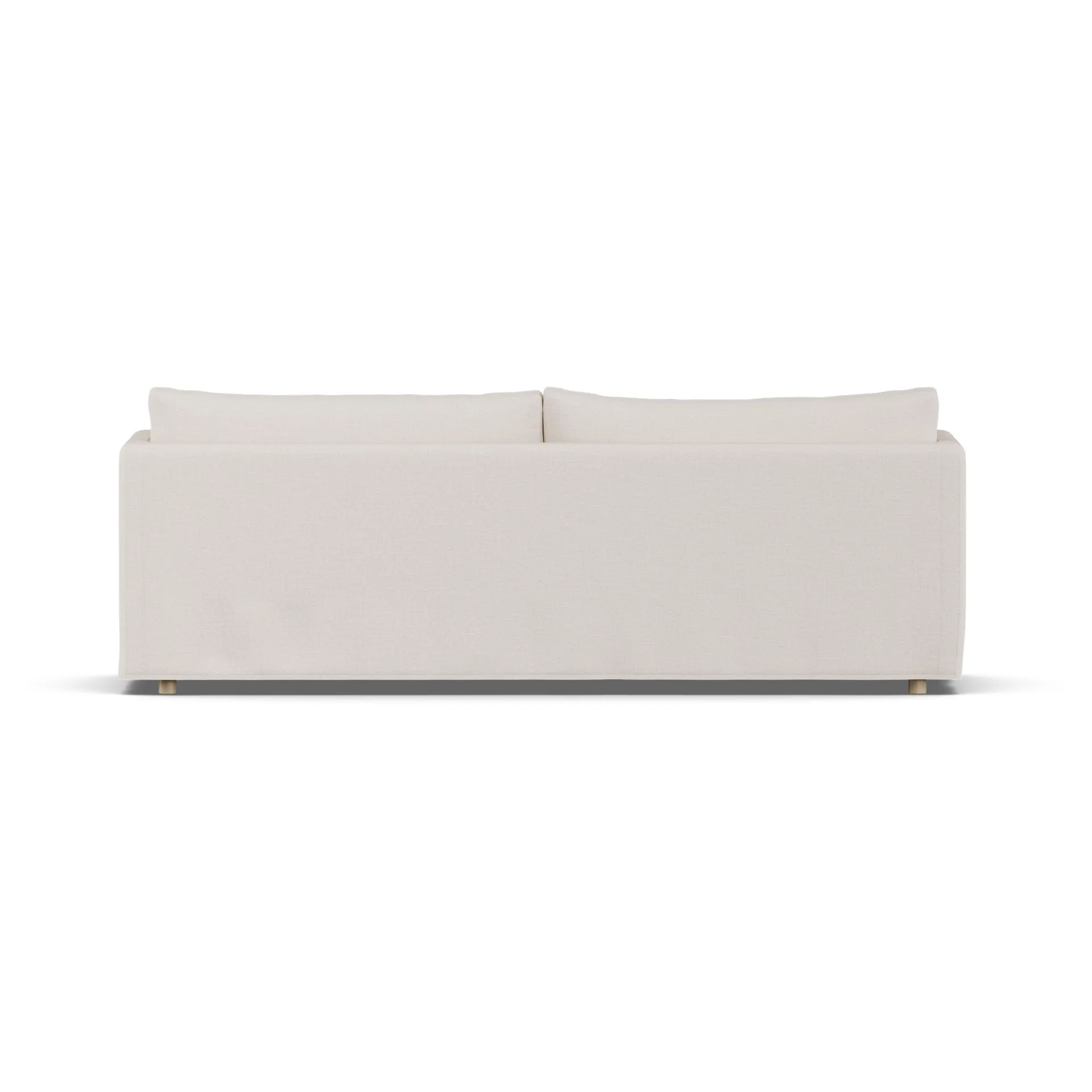 Linnevik sofa, Same Off White 6671-hvidolieret eg, 4-pers., med skørt 1898