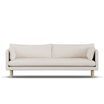 Linnevik sofa - Same Off White 6671-hvidolieret eg, 4-pers. - 1898