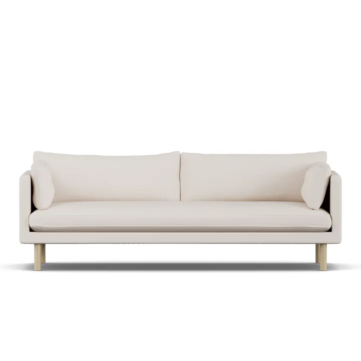 Linnevik sofa - Same Off White 6671-hvidolieret eg, 4-pers. - 1898